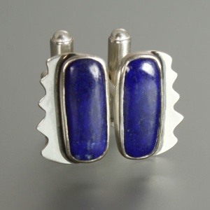 Spinki do mankietów z lapis lazuli (ID1585)